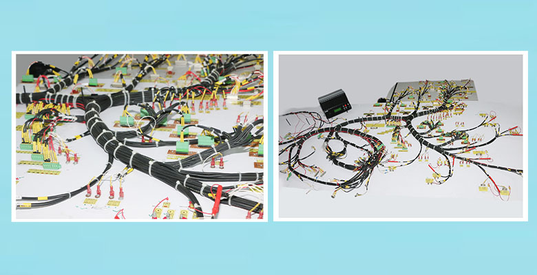 Locomotive wire harness assemblies for railway applications manufactured by Harness Techniques (I) Pvt. Ltd., specialist locomotive wiring harness manufacturer in India.